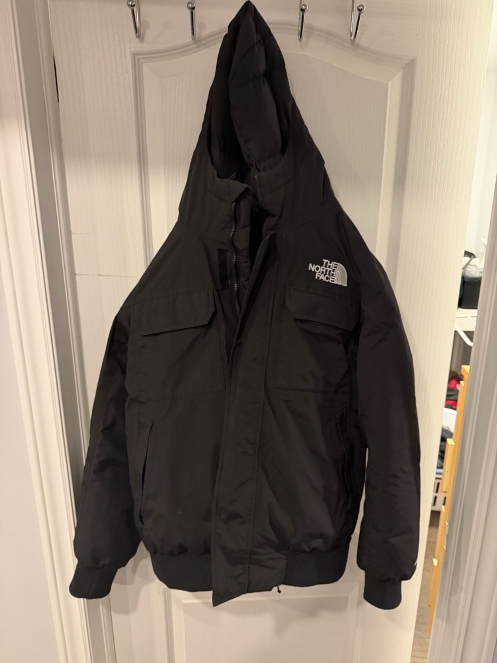 The North Face Black Hooded Puffer Jacket